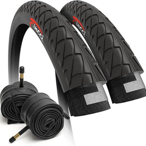 Fincci 26x1.95 bike tires with Schrader tubes