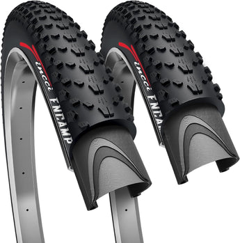 Fincci 26 x 1.95 Inch Bike Tire Foldable, 50-559, 60 TPI, Tough & Durable Nylon Rubber, Kevlar Bead, Set of 2 – Compatible with MTB, XC, Enduro, Touring & Hybrid Bicycles