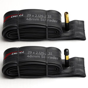 Fincci Bike Inner Tube 29 x 2.125/2.2/2.3/2.35 - Schrader Valve Inner Tubes 48mm for Cycle Bicycle Bike Tire 29 inch Bike tire Tube - Pack of 2