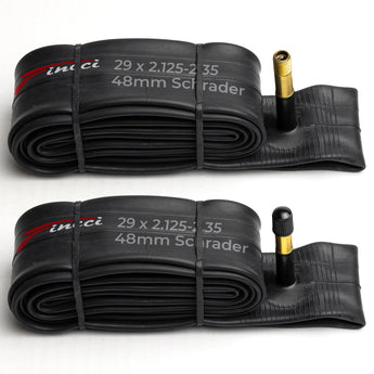 Fincci Bike Inner Tube 29 x 2.125/2.2/2.3/2.35 - Schrader Valve Inner Tubes 48mm for Cycle Bicycle Bike Tire 29 inch Bike tire Tube - Pack of 2