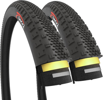 Fincci Gravel 700x38c Bike Tire - Foldable Kevlar 40-622 700x38c Bike Tire with 1mm Antipuncture Resistant for 700c Bike Wheels & Electric, Road, MTB, Mountain, Hybrid Bicycle