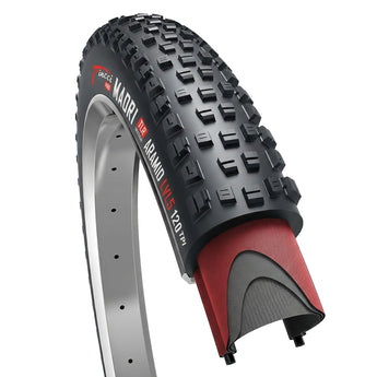 Fincci Tubeless 27.5x2.35 Bike Tire 120 TPI - Foldable Kevlar 27.5 Mountain Bike Tires with 1mm Nylon Puncture Proof LVL 5 - Black 27.5" Tire for MTB, Folding, Electric, XC, Enduro, Hybrid Bicycles