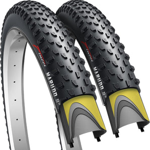 Fincci MARUDO 29 x 2.10 Foldable Bike Tires – 52-622 ETRTO, 30 TPI, 1mm Antipuncture Protection – 29 Inch Bike Tire / 29er Tire for MTB, Gravel, Hybrid – Set of 2