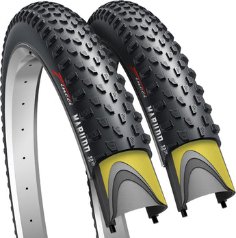 Fincci MARUDO 29 x 2.10 Foldable Bike Tires – 52-622 ETRTO, 30 TPI, 1mm Antipuncture Protection – 29 Inch Bike Tire / 29er Tire for MTB, Gravel, Hybrid – Set of 2