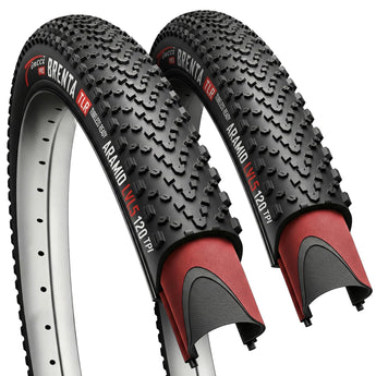 Fincci Tubeless 700x38c Bike Tire - 2er Pack Semi-Slick 700c Bike Tire - 120 TPI Gravel Foldable Kevlar 40-622 Puncture Proof Bike Tires with 1 mm Nylon LVL 5 for Electric, Hybrid, Road, Touring Bikes